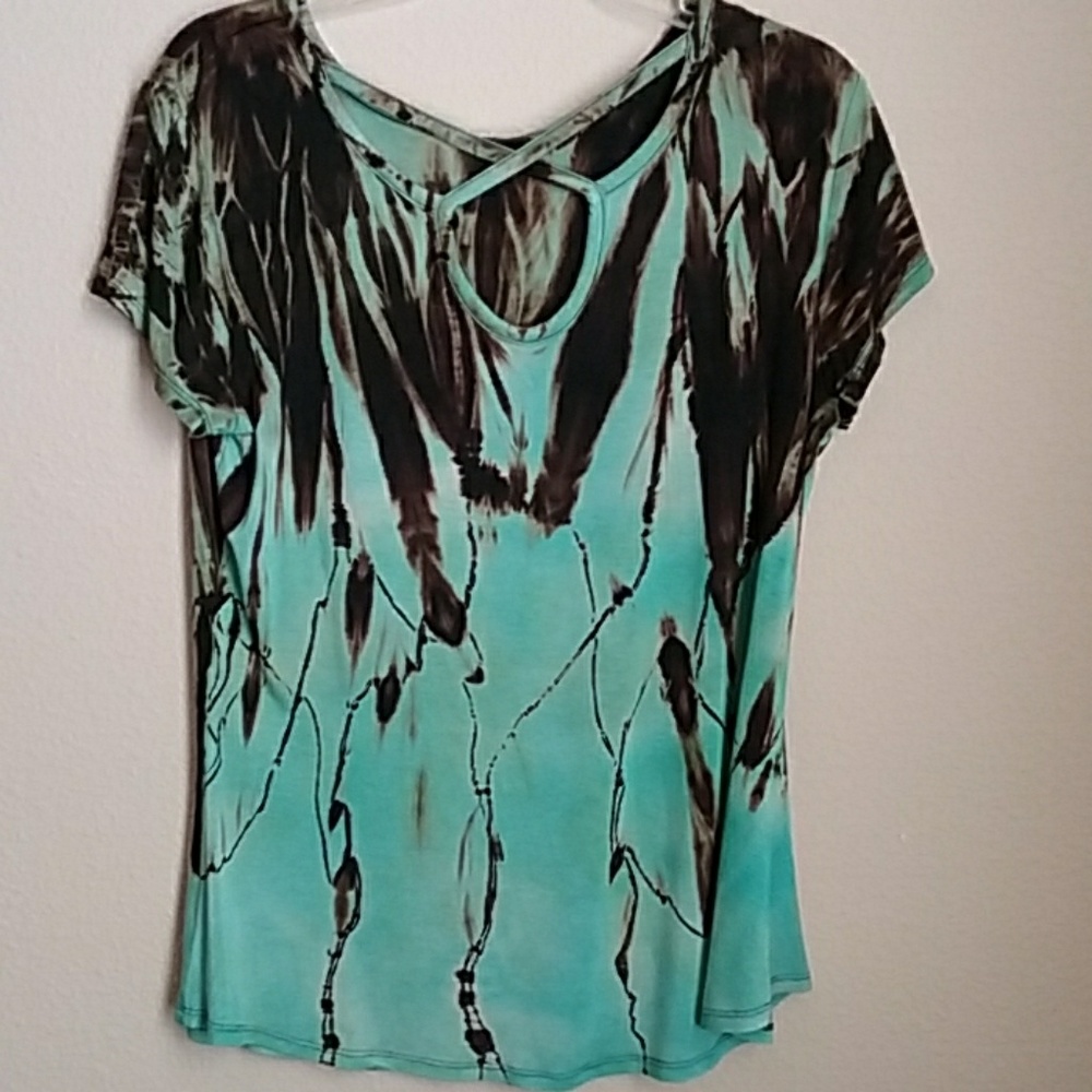 Shibori hand dyed top. New, never worn.